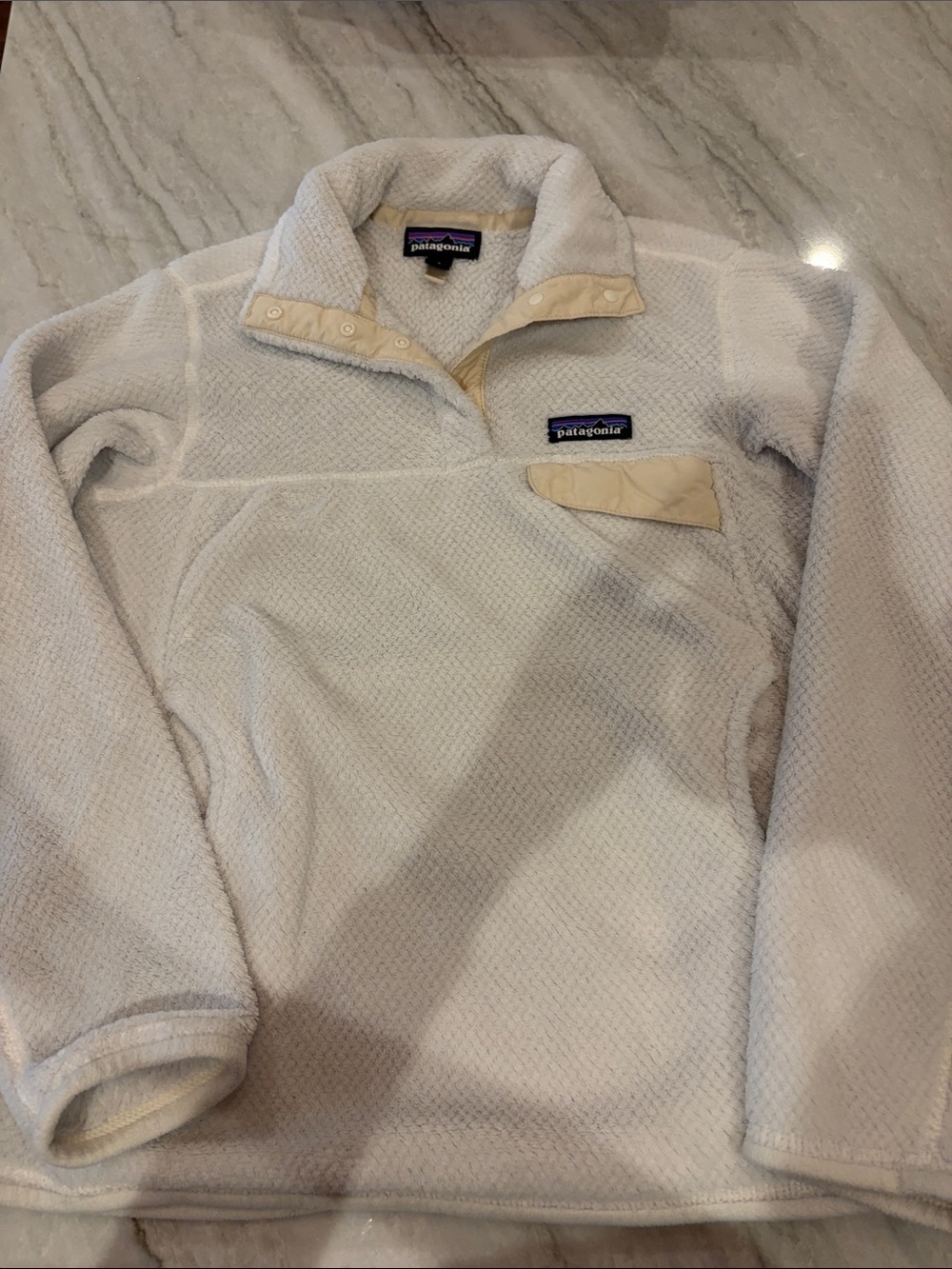 Patagonia Cream Cozy Snap-T Fleece Pullover